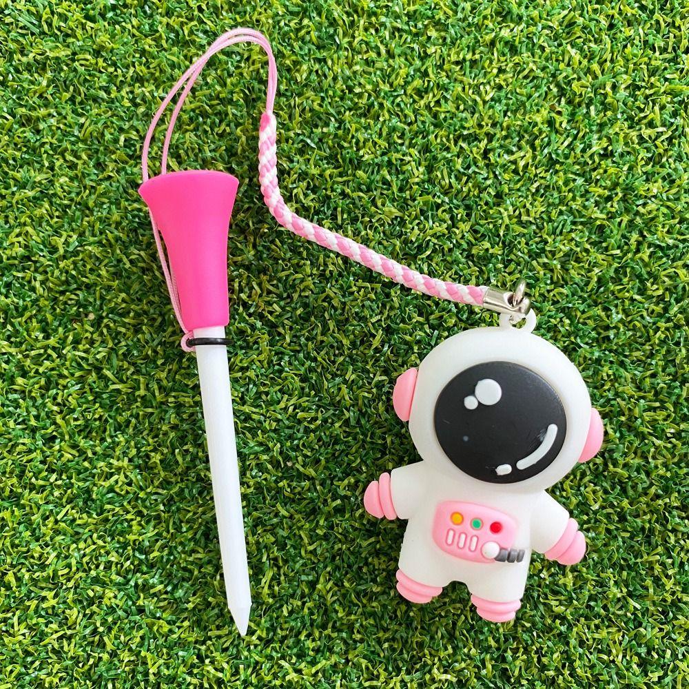 Cartoon Golf Ball Tees 8.3mm Golf Rubber Tees Golf Accessories   Insert Into Grass