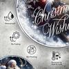 Santa Claus Sleigh Metal Wreath Sign Christmas Home Decor Round Wall Art