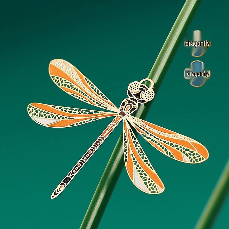 Elegant Chinese Style Metal Bookmark with Tassel and Engraving - Perfect as a High-End Gift