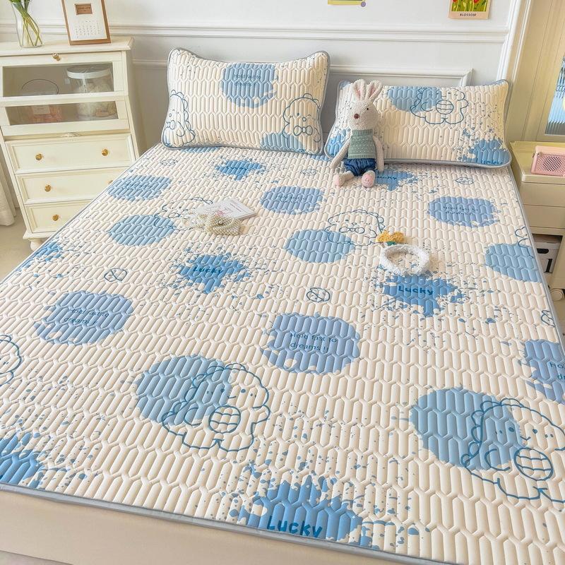 New Cartoon Comic Latex Summer Mat Washable Fresh Baby Ice Silk Summer Mat Child Air Conditioner Soft Seat