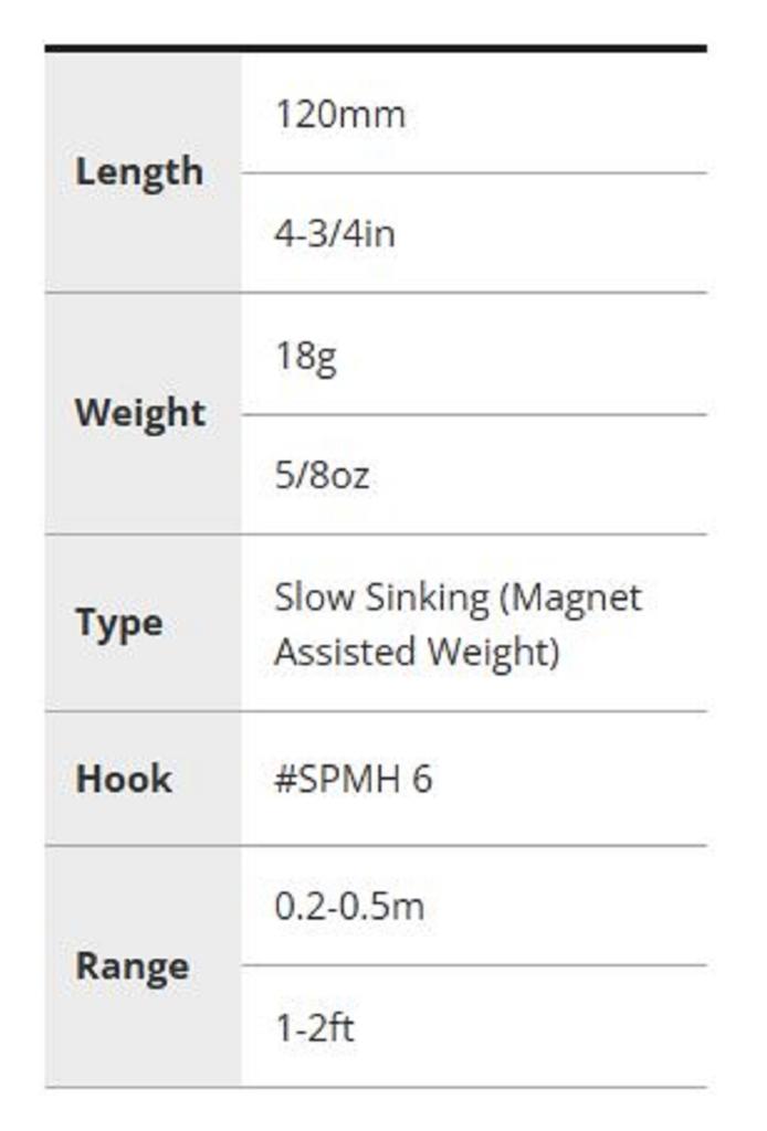 Duo Terrif DC 12 Type 1 Slow Sinking Lure CYA0697 (1505)