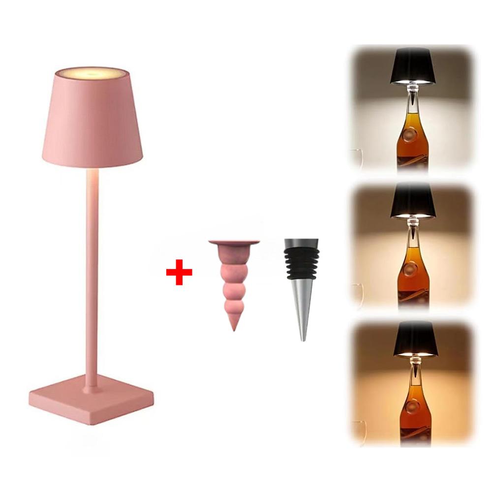 LED Desk Lamp Rechargeable Table Lamp Bar Ambiance Wireless Touch Wine Bottle Lamps Waterproof Led Lights Infinitely Dimmable