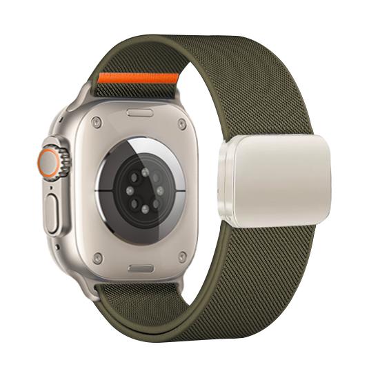 Magnetic Nylon Loop For Apple Watch Band 46mm 49mm 44mm 41 40mm 42mm Bracelet iWatch Series Ultra 3 11 SE 3 10 9 8 7 6 5 4 Strap