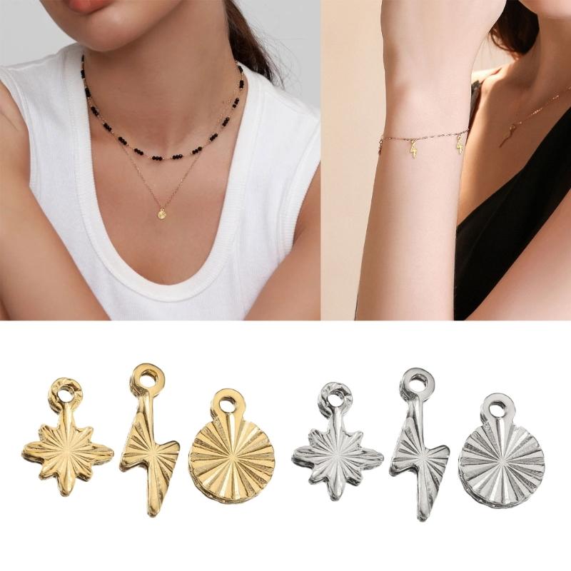 50 sztuk Mały Stalowy Wisiorek Odporny na Rdzę do Naszyjnika Bransoletki Elementy do Tworzenia Biżuterii Akcesoria