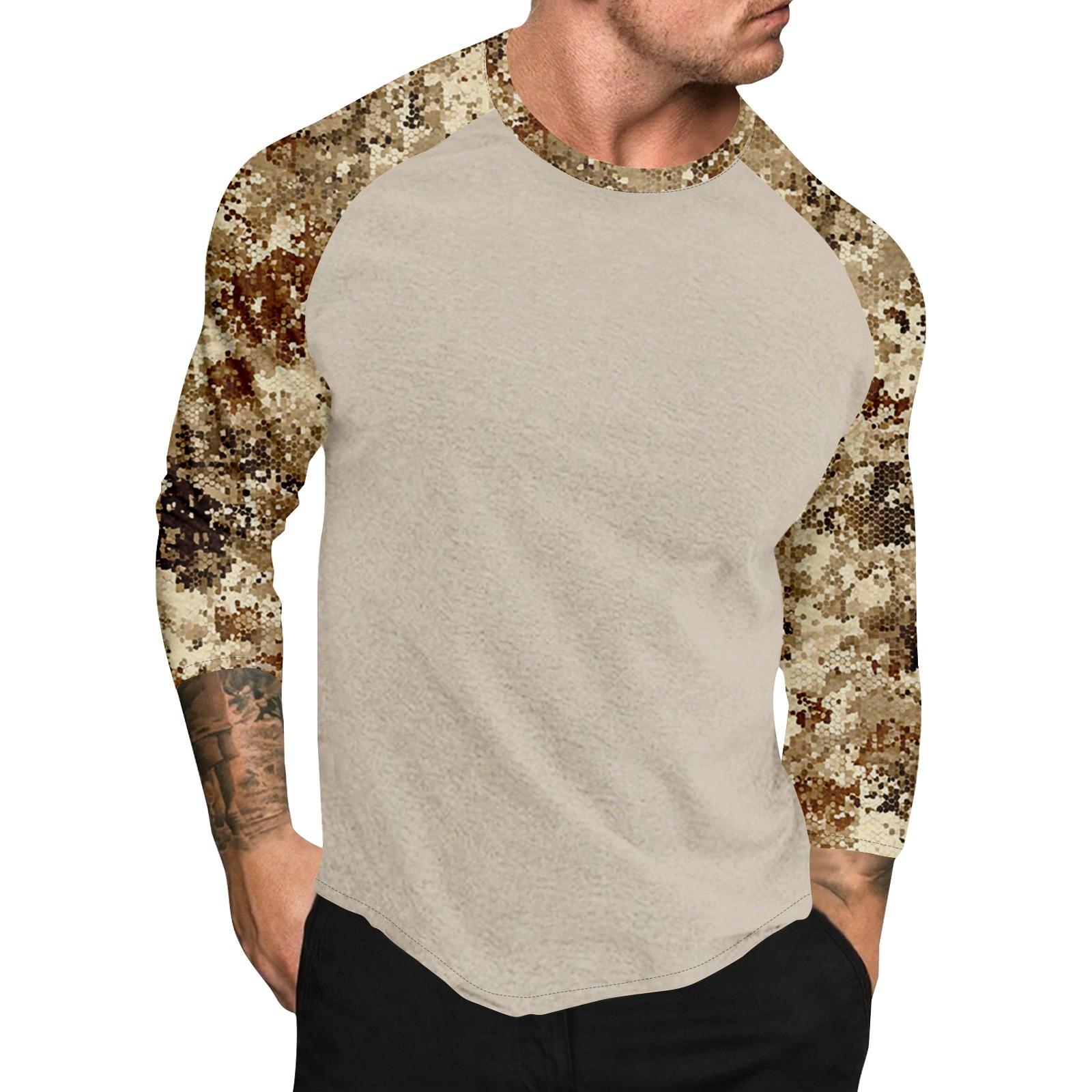 

Мужской топ с короткими рукавами реглан с принтом в стиле камуфляж S