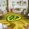 Leeds United Design Crystal Velvet Rug Soft Decorative Mat for Bedroom Entrance