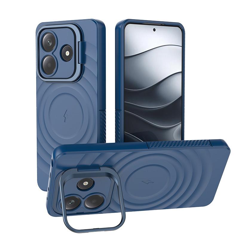 Redmi Note14 Corrugated Magnetic Mobile Phone Case Note14Pro High-quality TPU Anti-drop Protective Case