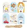 Decorations Birthday Party With Paper Hang Tags And 60pcs For Setup Venue