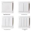BULL 10A Wall Switch Socket Panel with Fluorescent Switch