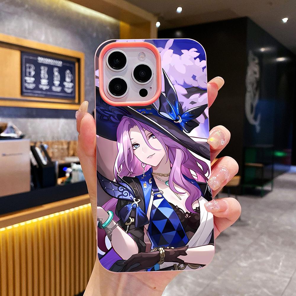 

HSR Jade Jelly Double layer Pink Mobile Phone Case for iPhone 17 16 15 14 13 12 11 Air Pro Max Plus Protective iPhone 14 Pro