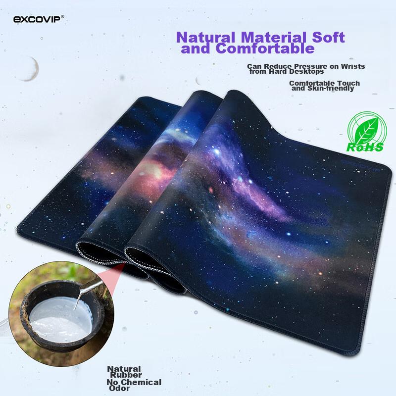 EXCO Planet Home Mouse Pad Large Size 700*300mm Laptop Office Gaming Mouse Pad Cute Cartoon Anime Keyboard Lock Edge E-Sports Desk Pad 0052