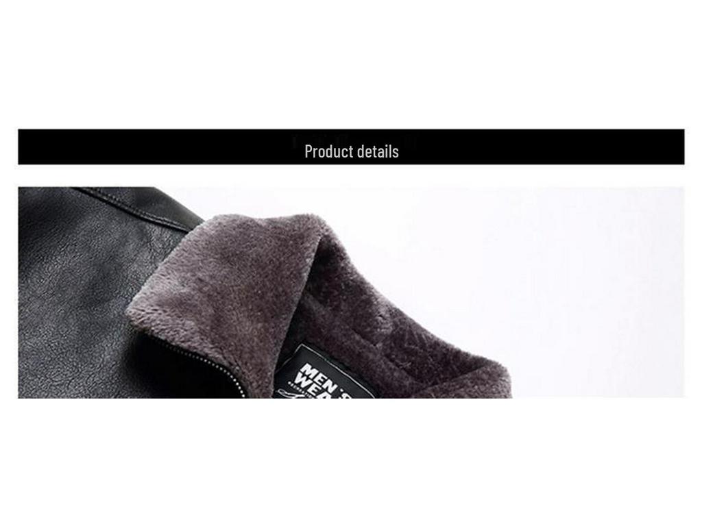 High-Quality Autumn & Winter Large Size Leather & Fur Jacket for Men