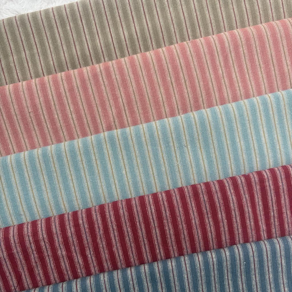 בד משבצות פסים 13 צבעים בד יפני צבוע בחוט בד DIY תפירה ידנית טלאים חבילת בד 100% כותנה