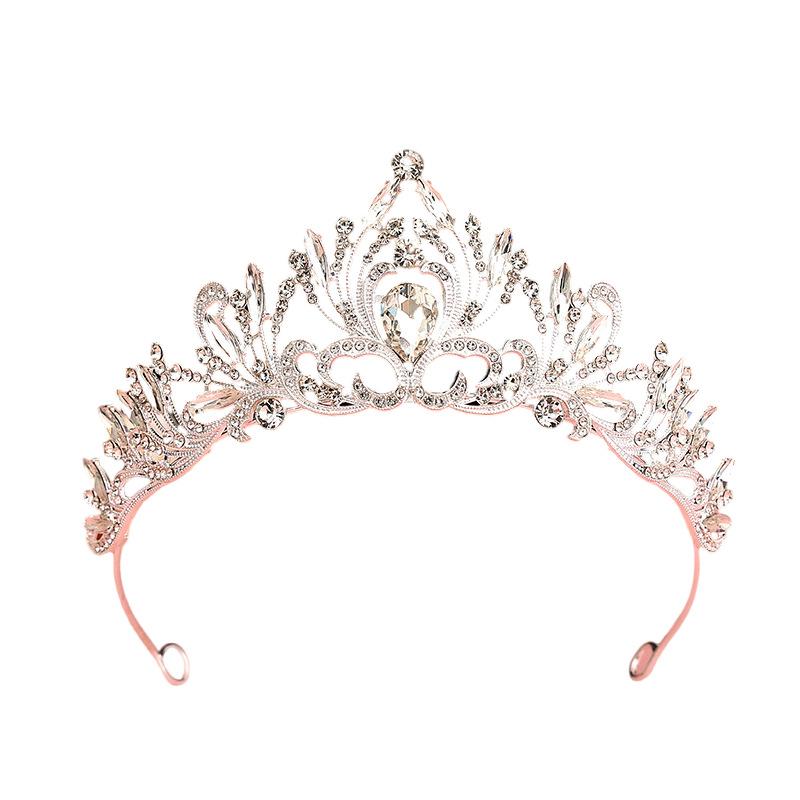 Flickors Krona Brudhuvudbonad Barn Födelsedagskrona Prinsessa Koreansk Catwalk-framträdande Håraccessoarer