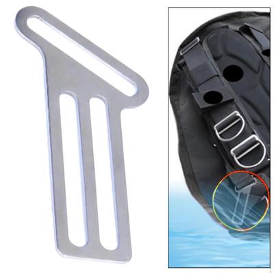 Ceinture de poids curseur harnais côté 316 acier inoxydable sangle de plongée support de boucle pour