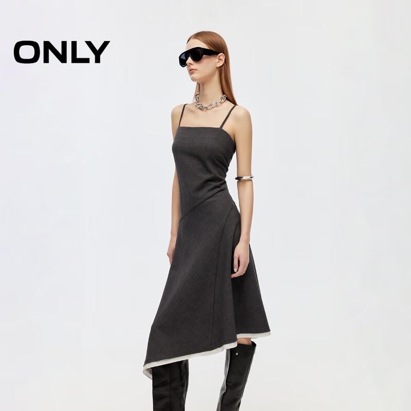 ONLY Asymmetrical A-Line Suspender Midi Dress S