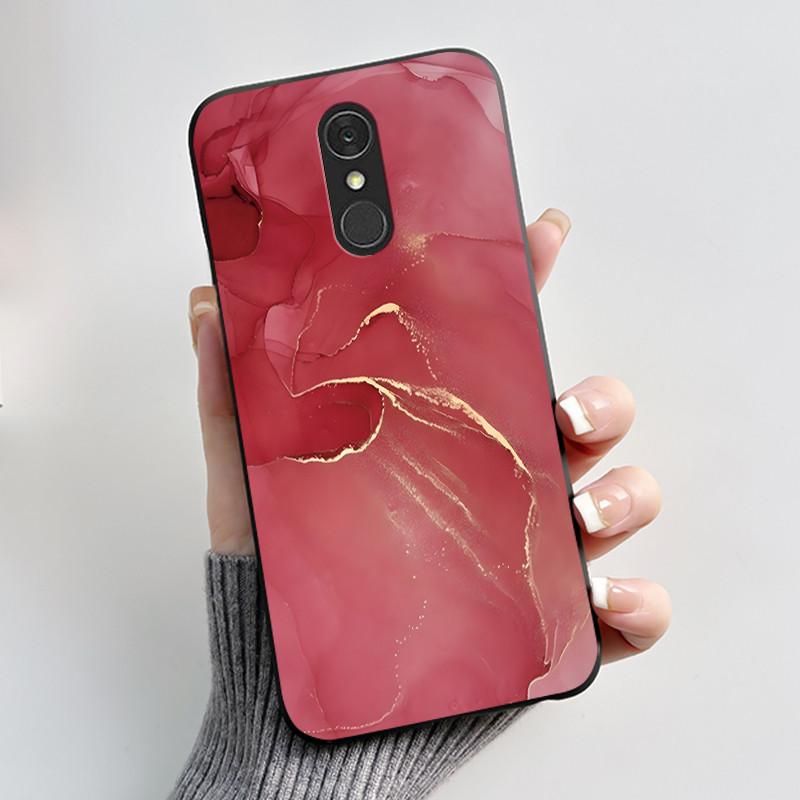 For LG Q7 Plus Q7+ Q7a Phone Case Luxury Cute Love Rabbit Funny Soft Silicone Black TPU Protective Cover For LG q7 LM-Q610 Case