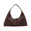 Leisure Soft Leather Tote Bag Vintage Women's Armpit Bag Trendy Large Shoulder Bag  Girls