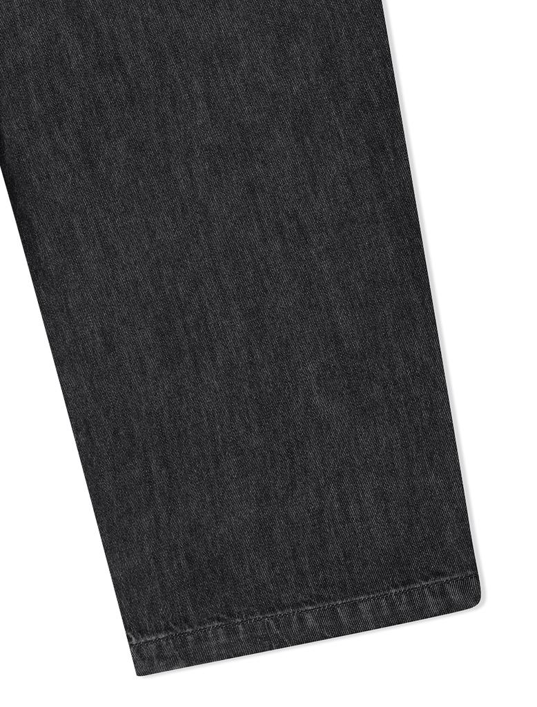 YESEYESEE Adjustable X-Hook Easy Denim Pants Black