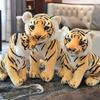 25-33cm Simulation Tiger Plush Toy Lifelike Sittting Tigers Plushies Stuffed Forest Animals Doll