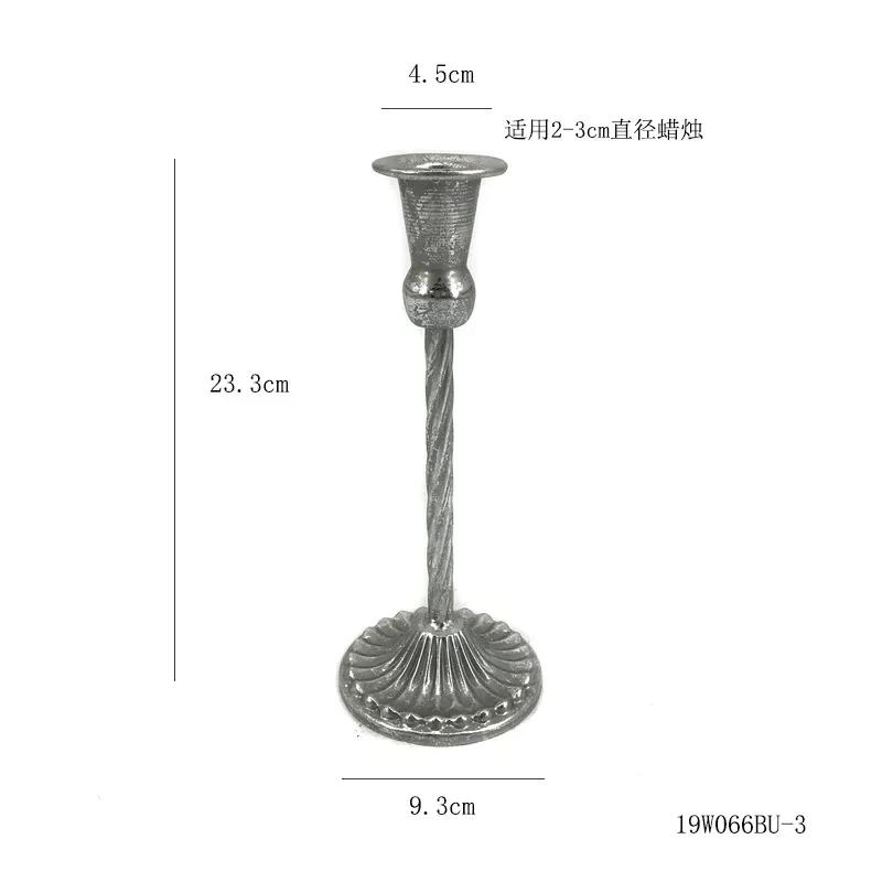 Enkel metall ljusstake Romantiska bröllopsdekorationer Järnkonst Ljusstakar Vardagsrum Ljusmiddagsdekoration