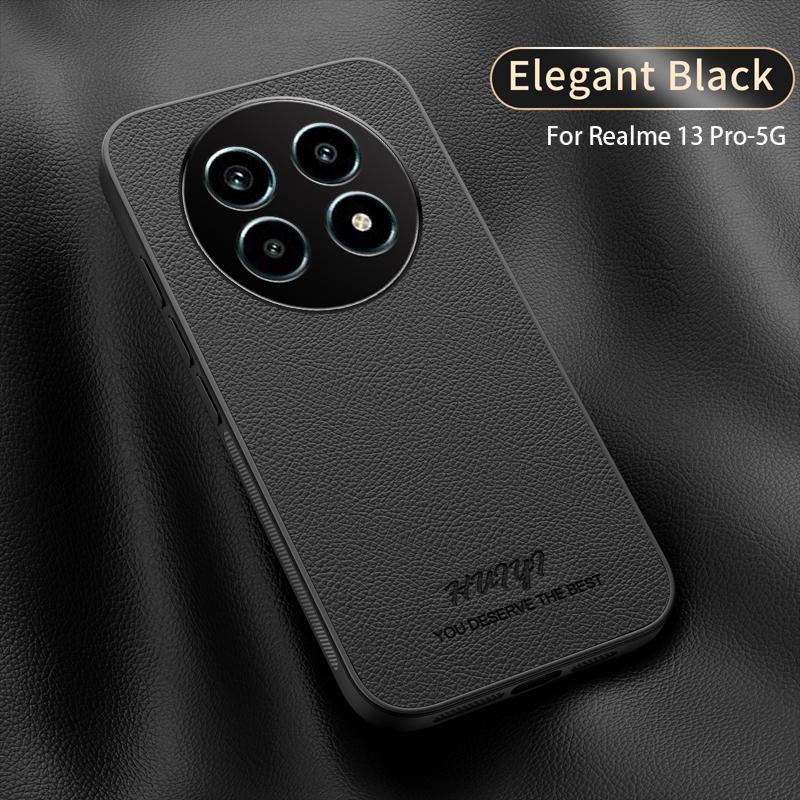 Luxury Business Leather Soft Frame Magnetic Cover For Realme 13 Pro Plus Realme13 Pro+ 5G Phone Cases Capa