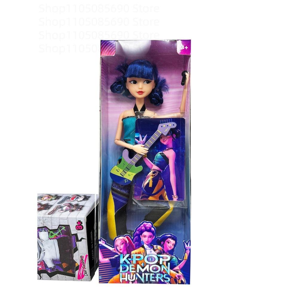 !Demon Hunters Kpop Toy Figure DerpysTiger Rumi Mira Zoey Sussy Christmas Gift with Colorful LightsandThemeSongforFansCollection