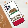 California Flag Phone Case For iPhone 17 Pro Max 14 11 15 16 Pro Max 13 12 mini 16 Plus 16e 17 Air Funda