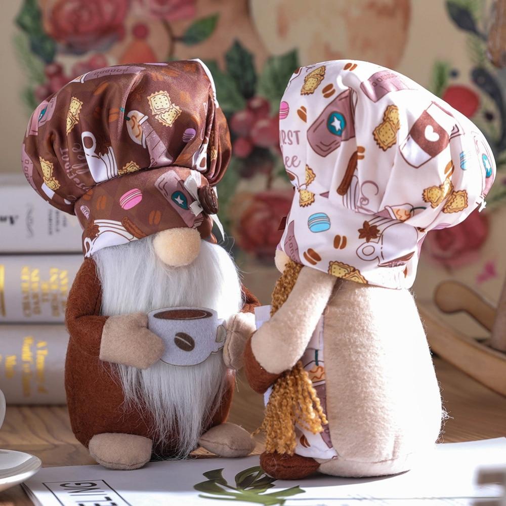 Håndlaget Rudolf-figur Kjøkkensjef Nisser Tomte Jul Husholdningspynt