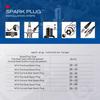 Torch F7RTC Spark Plug Replacement NGK [5534] BPR7ES V-LINE-19 Spark Plug, BOSCH 7992/WR5DC 4038/WR5DP,