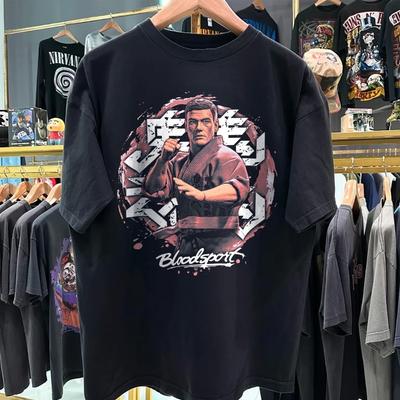 Bloodsport JCVD Van Damme T-Shirt Retro Kickboxer Frank Dux Gift For Men