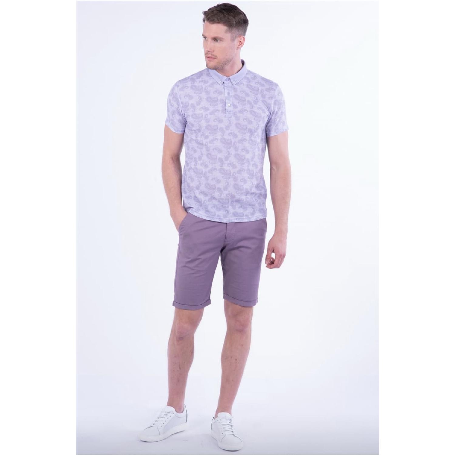 

029 Slim Fit Сиреневые Бермуды 30