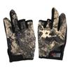 1 Pair Fishing Gloves Non Slip 3 Cut Fingers Sports Gloves Outdoor Angling Equipment(Gloves )