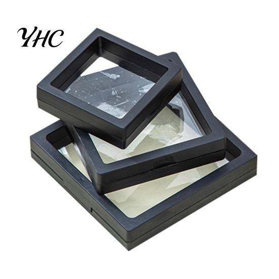 Jewelry Box Necklace Display 3Pcs Clear Set PE Film Unbreakable Multifunctional Storage Boxes for Bracelet Ring 3D Floating Effect