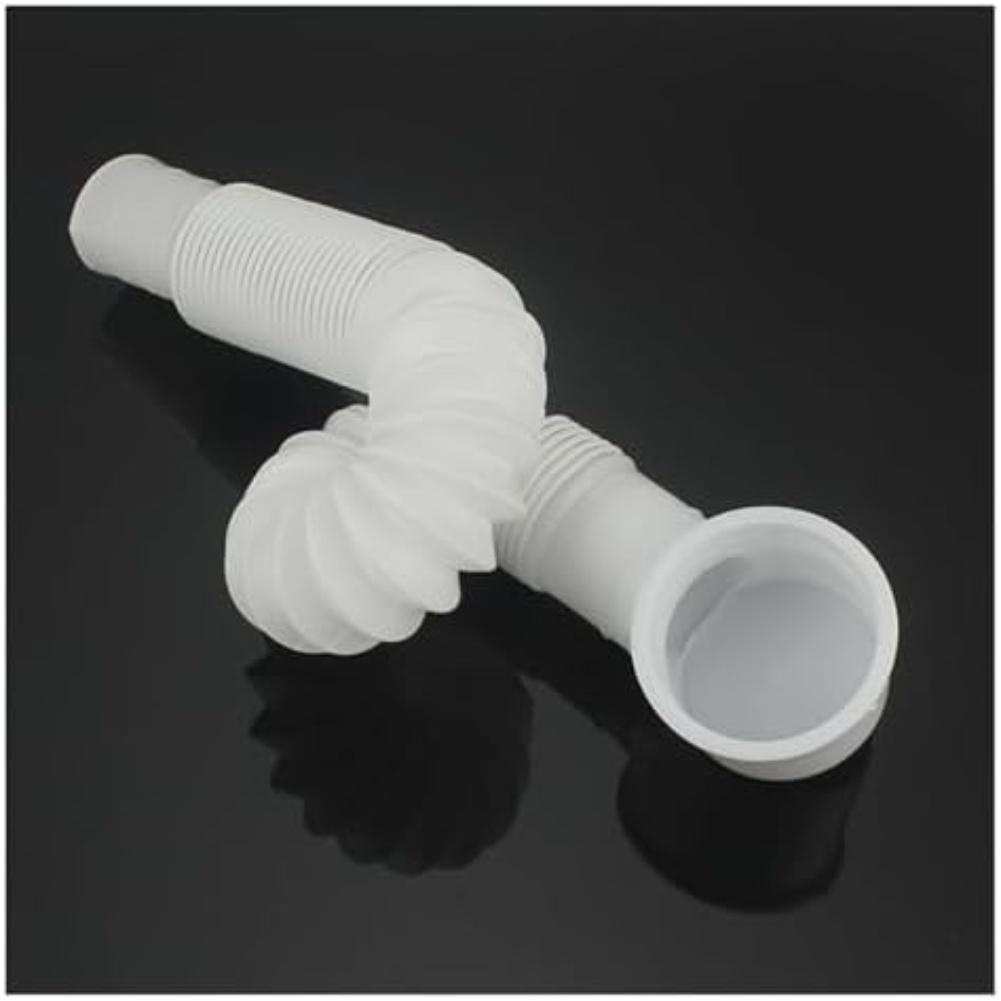 Retractable Bathtub Drain Tube Plastic Waste Pipe Replacement Kit for Home Bathroom Moisture and Temperature Resistant