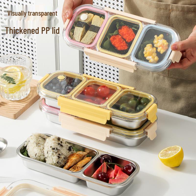 316 Stainless Steel Compartment Lunch Box - Portable, Leakproof Bento for Meal Prep, Freezer Safe