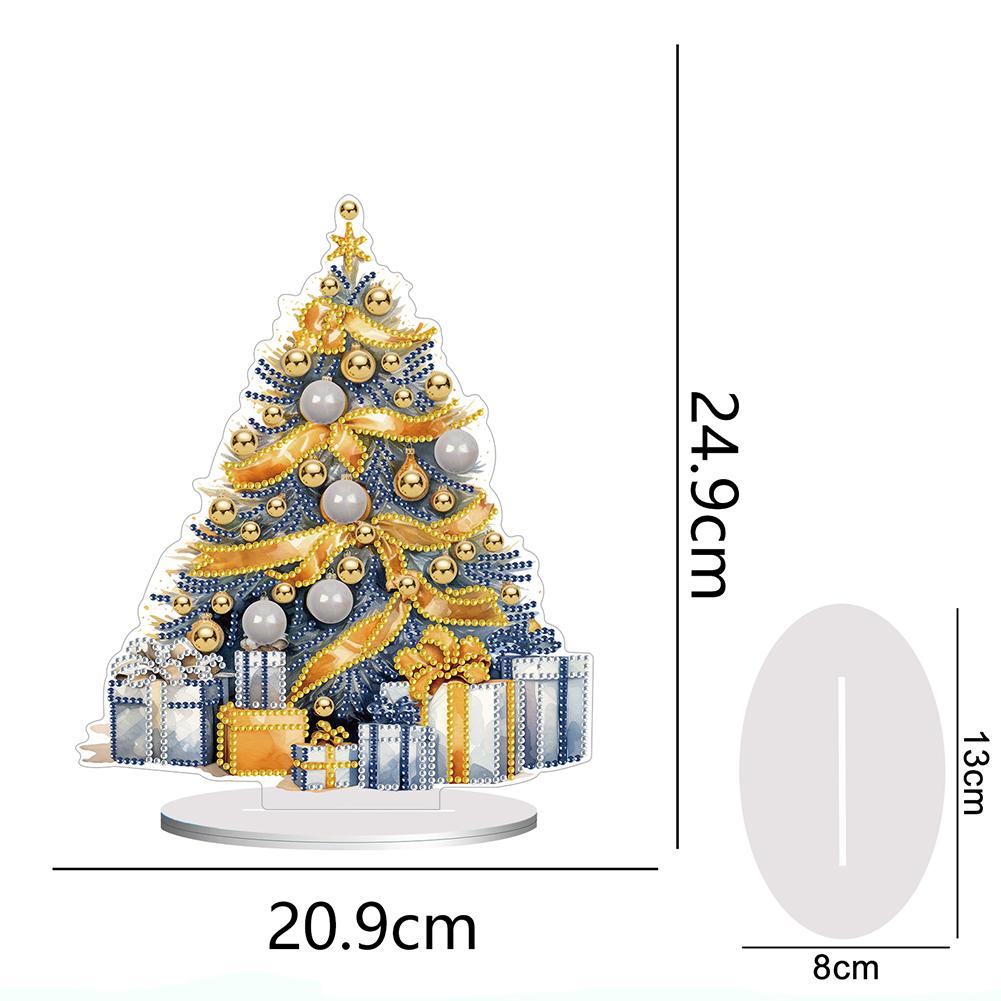 Christmas Tree Diamond Painting Ornament Special Shape Rhinestone Mosaic Diamond Embroidery Christmas Home Decoration Gifts