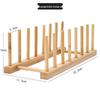 Bamboo Dish Drying Rack with Cup Holder