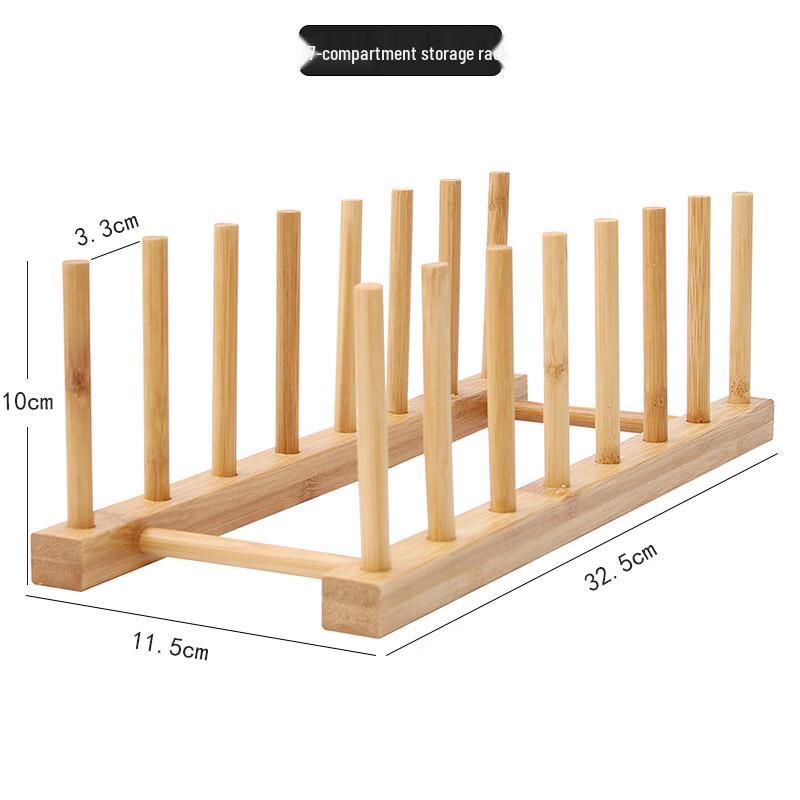 Bamboo Dish Drying Rack with Cup Holder