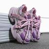 Fashion Autumn Fashion Platform Sneakers Women Black White Non-Slip Sports Shoes Woman Lace-Up Soft Sole Pu Leather Casual Shoes Ladies