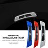 For Mazda Car Wheel Arch Safety Warning Sticker Mark Tape Reflective Strip 3 CX3 CX4 CX5 CX7 CX8 CX9 CX30 RX7 Atenza Axela FF4