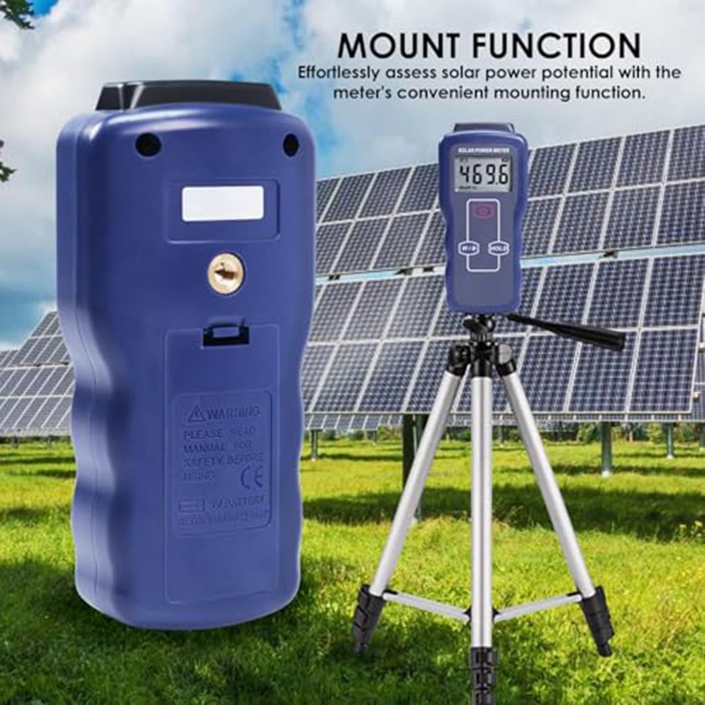 Digital Solar Power Meter 340-1100nm Irradiance Tester With LCD Display For Solar Panel Energy Research And Agriculture Tool