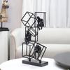 Minimally Abstract Metal Frame, Thinker, Character Art Decoration, Decoration, Living Room Sculpture, Home Decoration