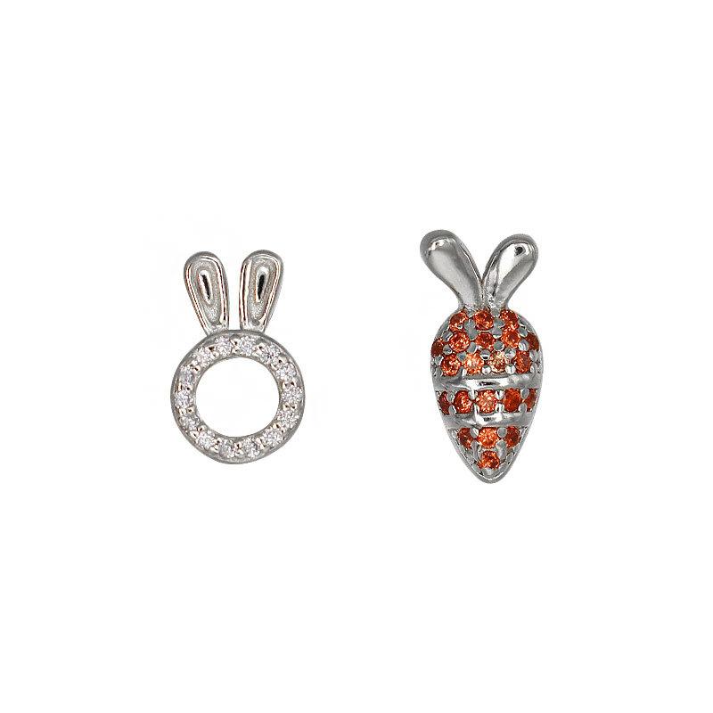 

Асимметричные полые серьги-кролики-редиски для женщин, милые простые сладкие серьги