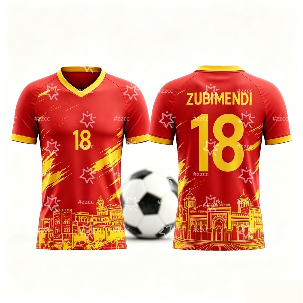 Spain Fan Commemorative Football Jersey Yamal Soccer Jersey Summer Sports T-Shirt Kid's Clothing Tee Woman