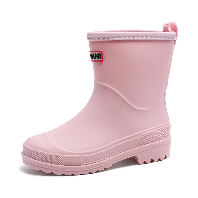 

Fashion Pink Rubber Boots for Women Outdoor Camping Rain Boots Woman Comfortable Anti-Slip Ankle Boots Women Waterproof Boots 36