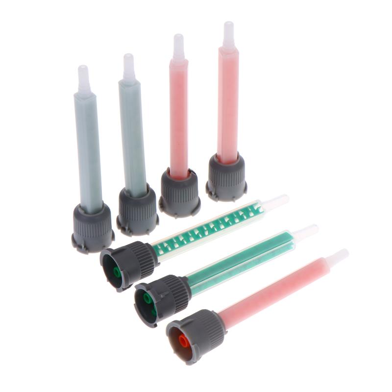10Pcs Epoxy Adhesive Mixing Nozzles,Glue Static Mixer ,Adhesive Mixing Tube (1:1 Ratio)For Ab Glue Gun, Liquid Mix
