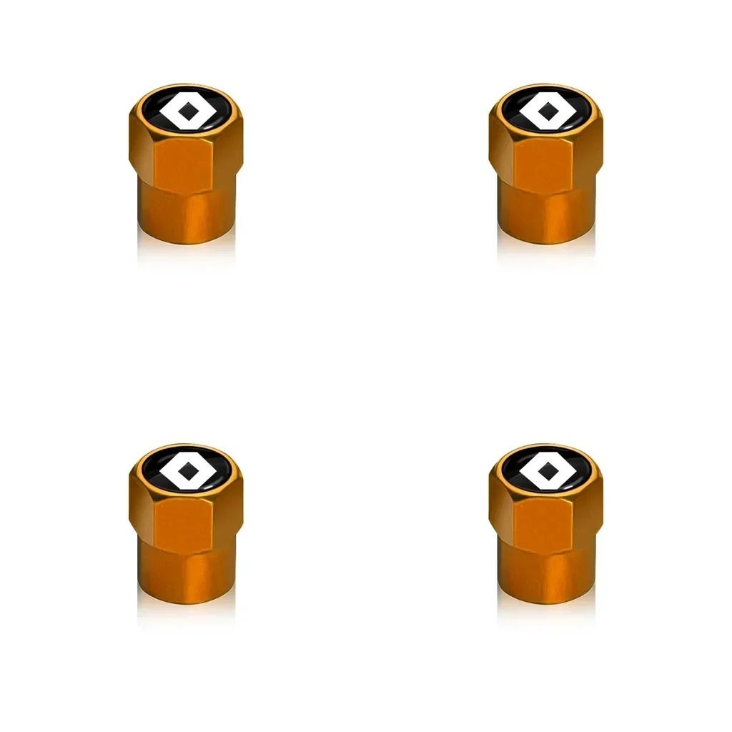 Hub Caps New 4Pcs Car Wheel Tire Valve Caps Air Stem Covers Accessories For Renault RS Megane 2 3 Twingo Clio Talisman Captur Tr
