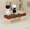 Modern Travertine Display Table for Women's Clothing, Shoes, and Bags