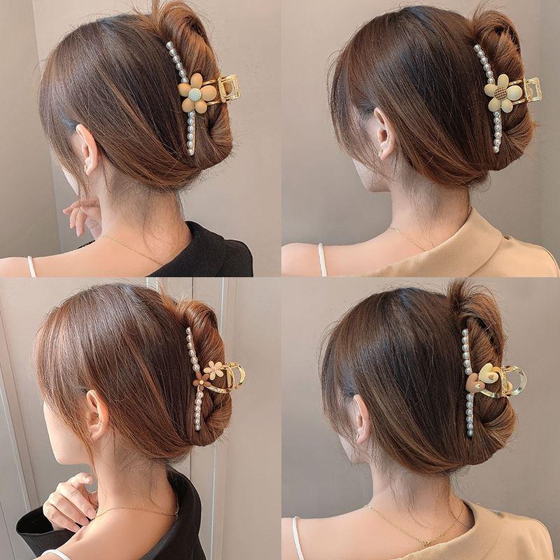 High-End Large Metal Claw Hair Clip for Women - Elegant Updo Accessory